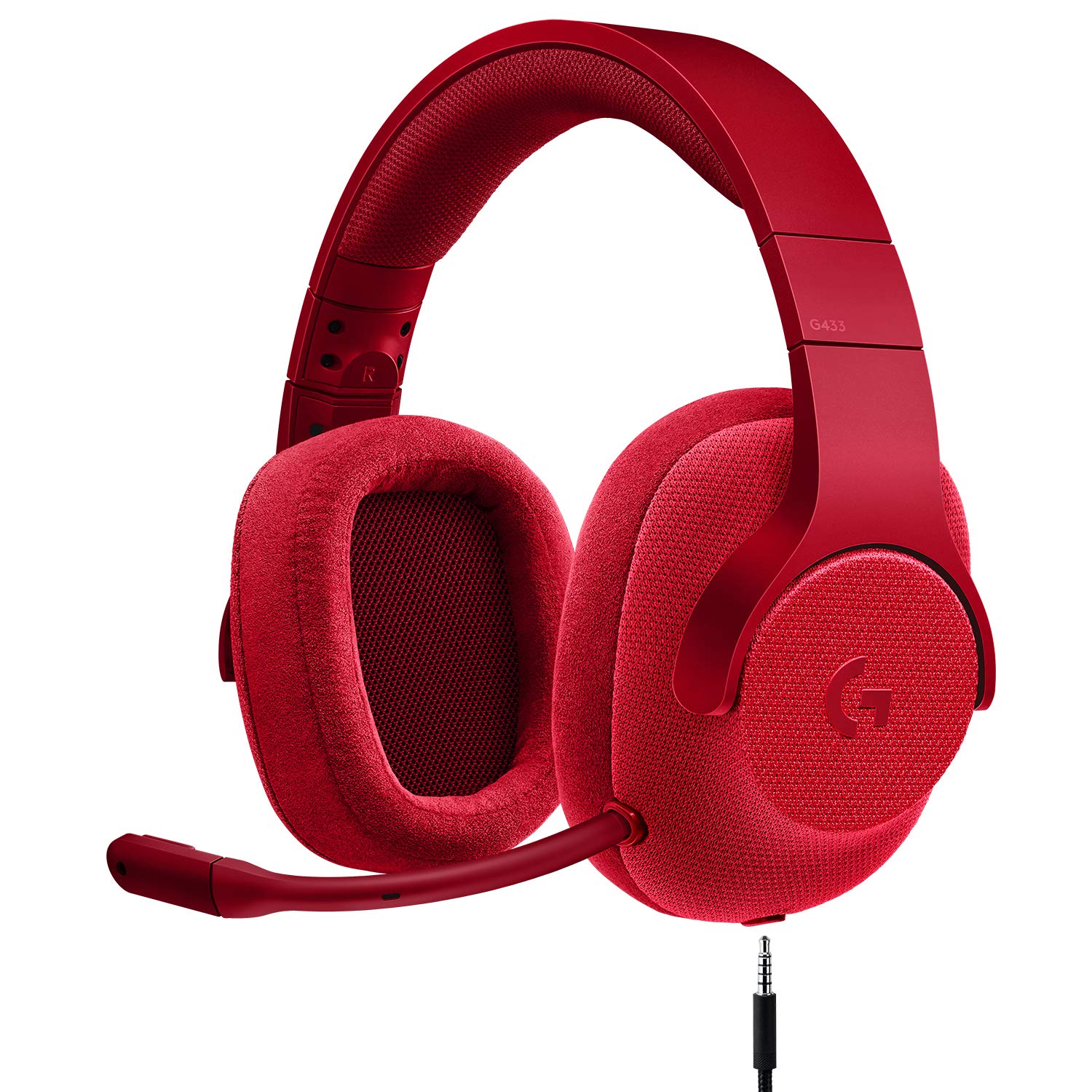 Logitech G433 7.1 Surround Wired Gaming Headset Fire Red - ASGARDSTORE.COM