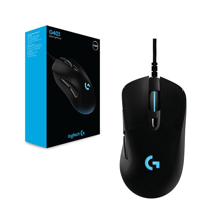 Shop Logitech G403 Hero Gaming Mouse By Logitech Online in Doha, Al Wakrah,  Al Rayyan and all Qatar, GEEKAY