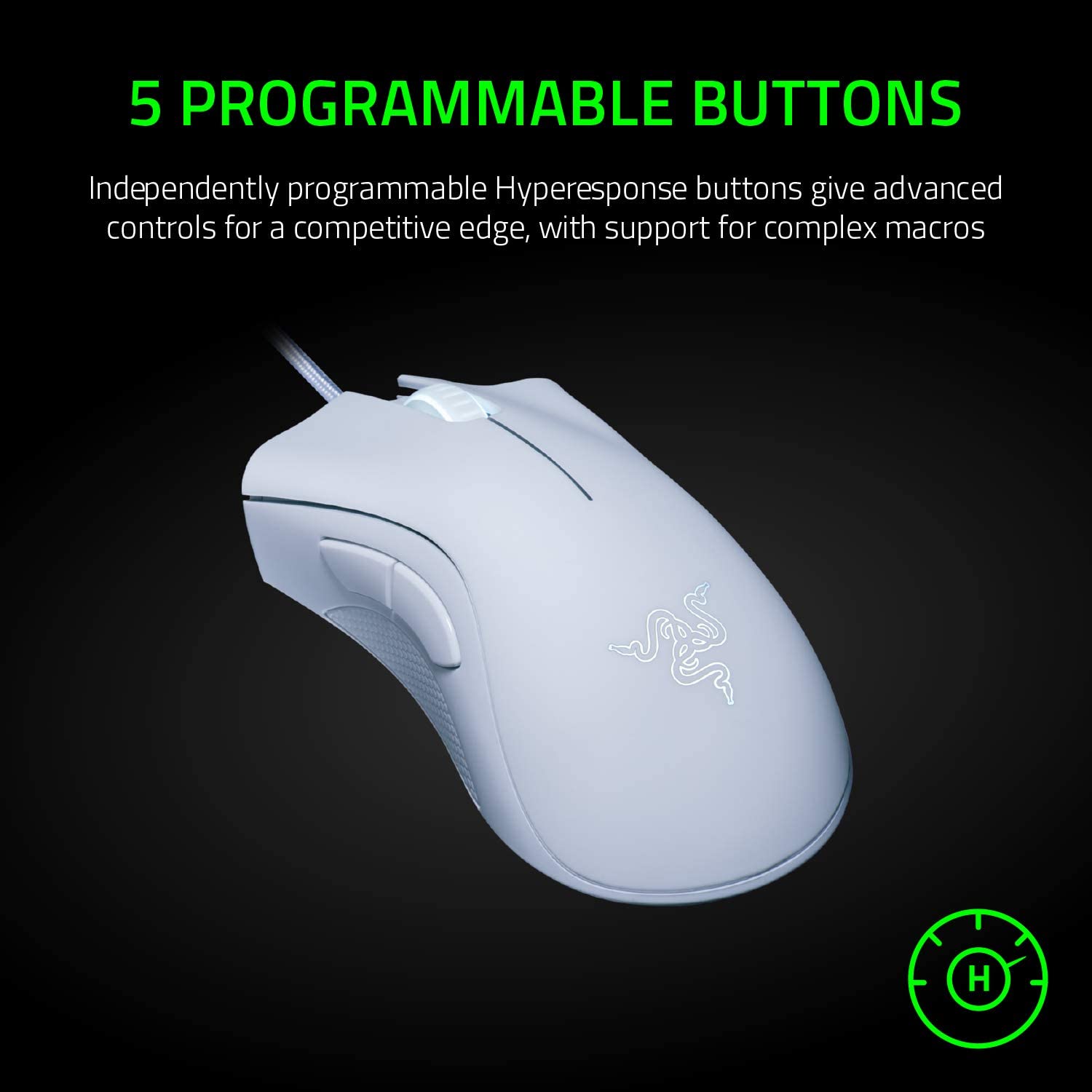 Razer white online mouse